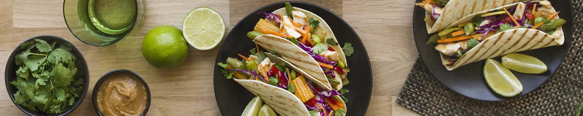 Thai-Tacos mit zartem Poulet (Sarahs Thai-Tacos)